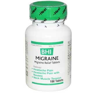MediNatura, BHI, soulage la migraine, 100 comprimés