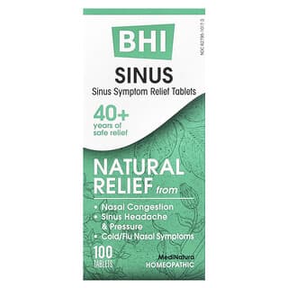 MediNatura, BHI, Sinus, 100 Tabletten