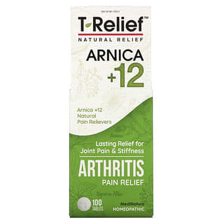 MediNatura, T-Relief, Arnica +12, Soulagement de la douleur arthritique, 100 comprimés