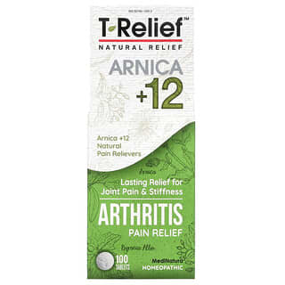 MediNatura, T-Relief, Арника +12, обезболивающее при артрите, 100 таблеток