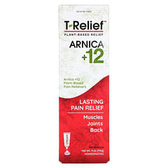 MediNatura, T-Relief, Arnica +12, Pflanzliche Schmerzlinderungscreme mit Echter Arnika, 114 g (4 oz.)