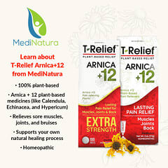 MediNatura, T-Relief, Arnica +12, Plant-Based Relief Cream, 57 g (2 oz.)