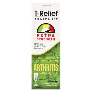 MediNatura, T-Relief, Arnica +12, Arthritis Pain Relief Cream, Extra Strength , 3 oz (85 g)