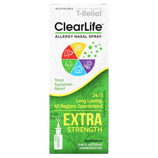 MediNatura, ClearLife، بخاخ الأنف للحساسية، قوة إضافية، 0.68 أونصة سائلة (20 مل)