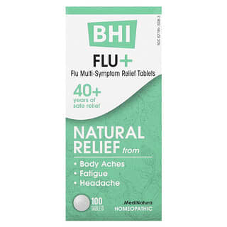 MediNatura, BHA Flu+（ベタインサリチル酸）、タブレット100粒
