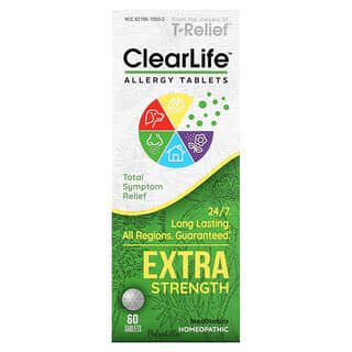 MediNatura, ClearLife Allergy Tablets، قوة مضاعفة، 60 قرصًا