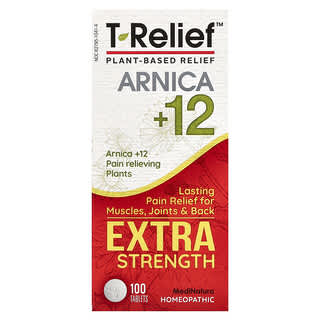 MediNatura, T-Relief, arnika +12, zwiększona siła działania, 100 tabletek