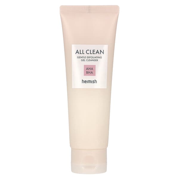 Heimish, All Clean, Gentle Exfoliating Gel Cleanser, AHA BHA, 4.39 fl oz (130 ml)