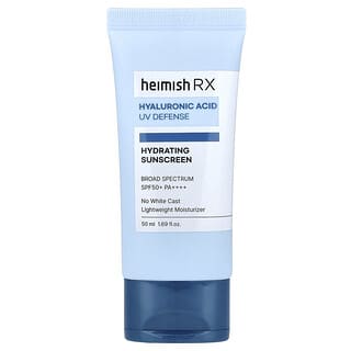 Heimish, Protector solar hidratante, Protección contra los rayos UV con ácido hialurónico, FPS +50, 50 ml (1,69 oz. líq.)