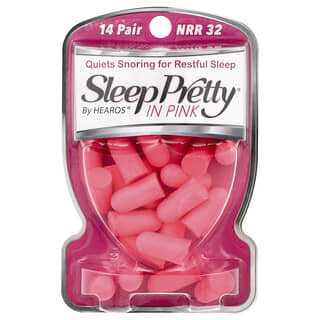 هيروس‏, سدادات الأذن ، Sleep Pretty® باللون الوردي ، NRR 32 ، 14 زوجًا