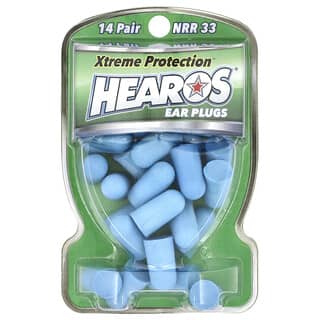 Hearos, Tapones para los oídos Xtreme Protection™, azules, NRR 33, 14 pares