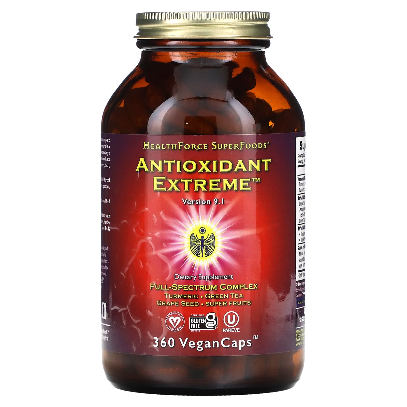 HealthForce Superfoods, Antioxidant Extreme, Version 9.1, 360 VeganCaps