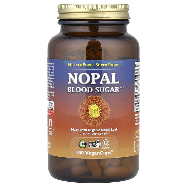 Nopal Blood Sugar™, 180 VeganCaps™ (500 mg per Capsule)