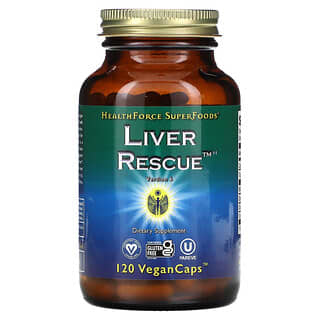 HealthForce Superfoods, Liver Rescue, Versión 6, 120 cápsulas veganas