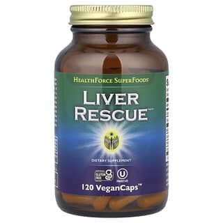 HealthForce Superfoods, Liver Rescue, препарат для печени, версия 6, 120 веганских капсул VeganCaps