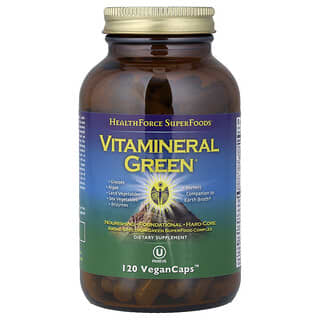 HealthForce Superfoods, Vitamineral Green, версия 5.6, 120 веганских капсул
