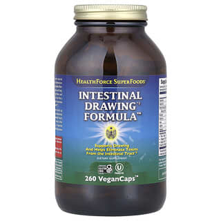 HealthForce Superfoods, Intestinal Drawing Formula, Version 7 , 260 Vegan Caps