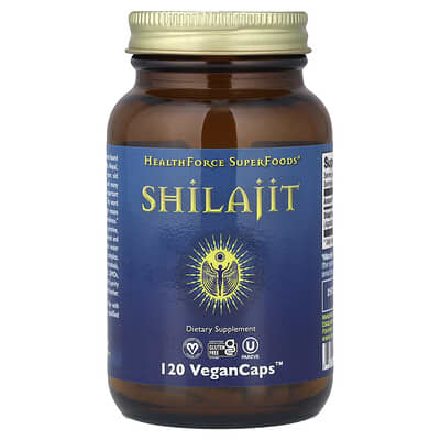 HealthForce Superfoods, Shilajit, 400 mg, 120 Vegan Capsules (200 mg per capsule)