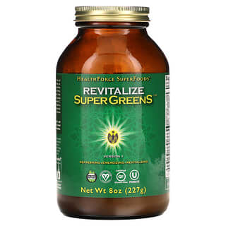 HealthForce Superfoods, Revitalize Super Greens, 8 oz (227 g)