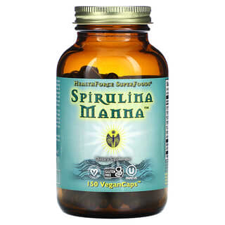 HealthForce Superfoods, Spirulina Manna，150 粒素食胶囊