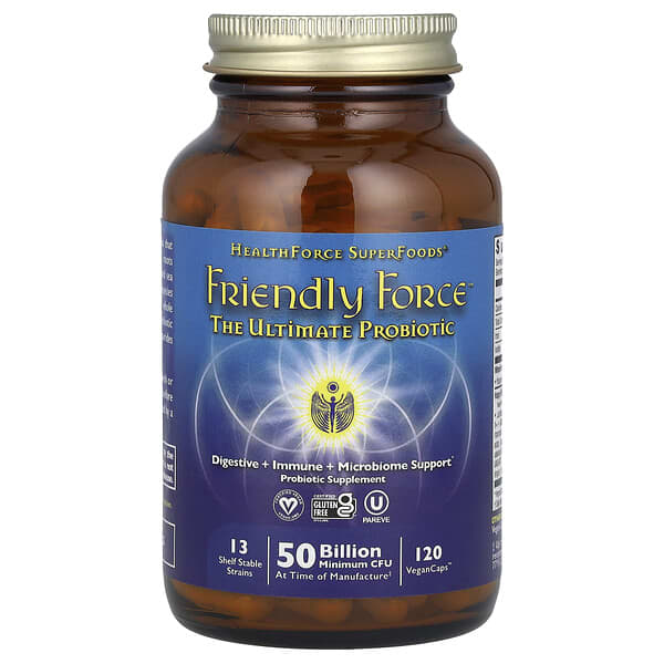 Friendly Force™, The Ultimate Probiotic, 120 Vegan Caps