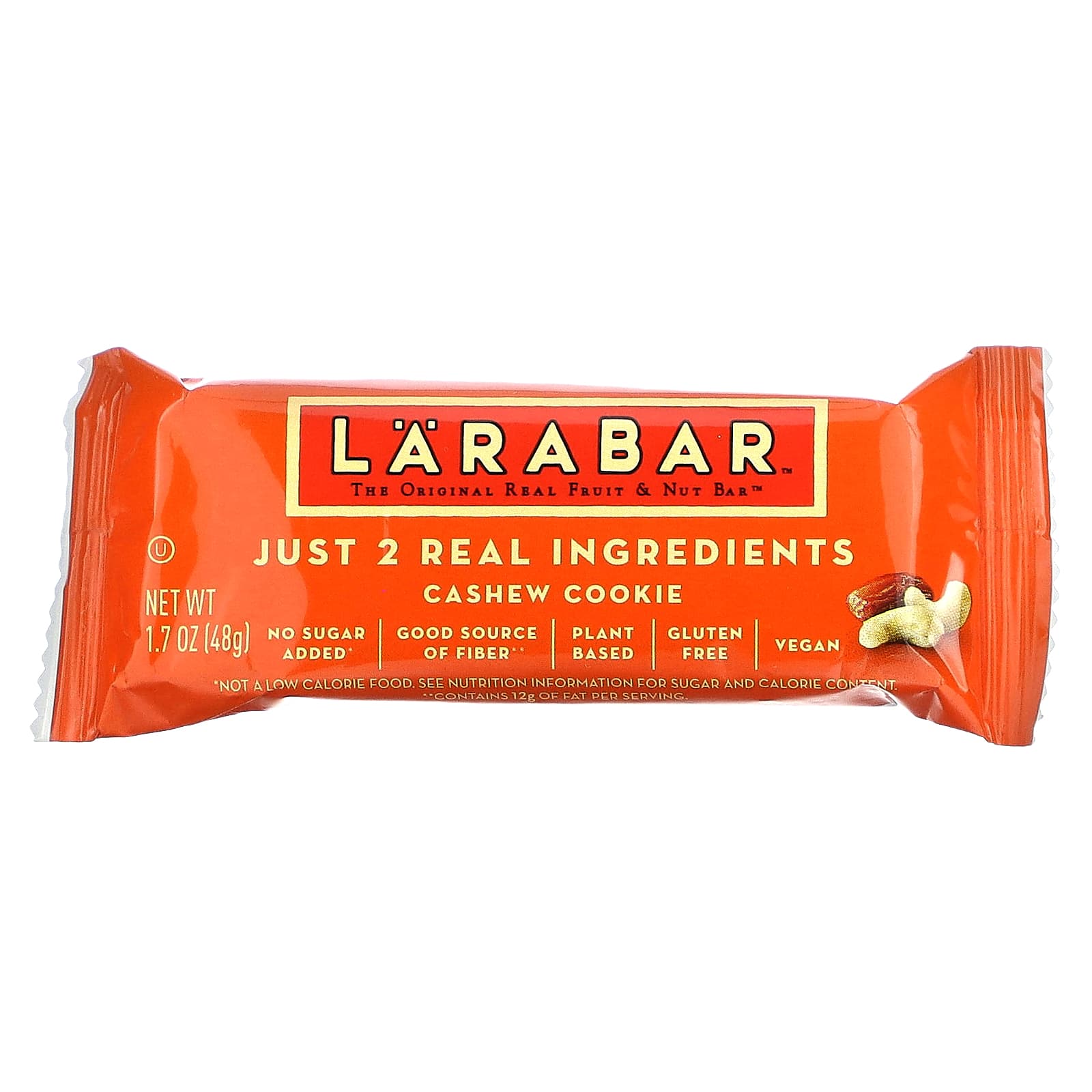 Larabar, The Original Real Fruit & Nut Bar, Cashew Cookie, 6 Bars, 1.7