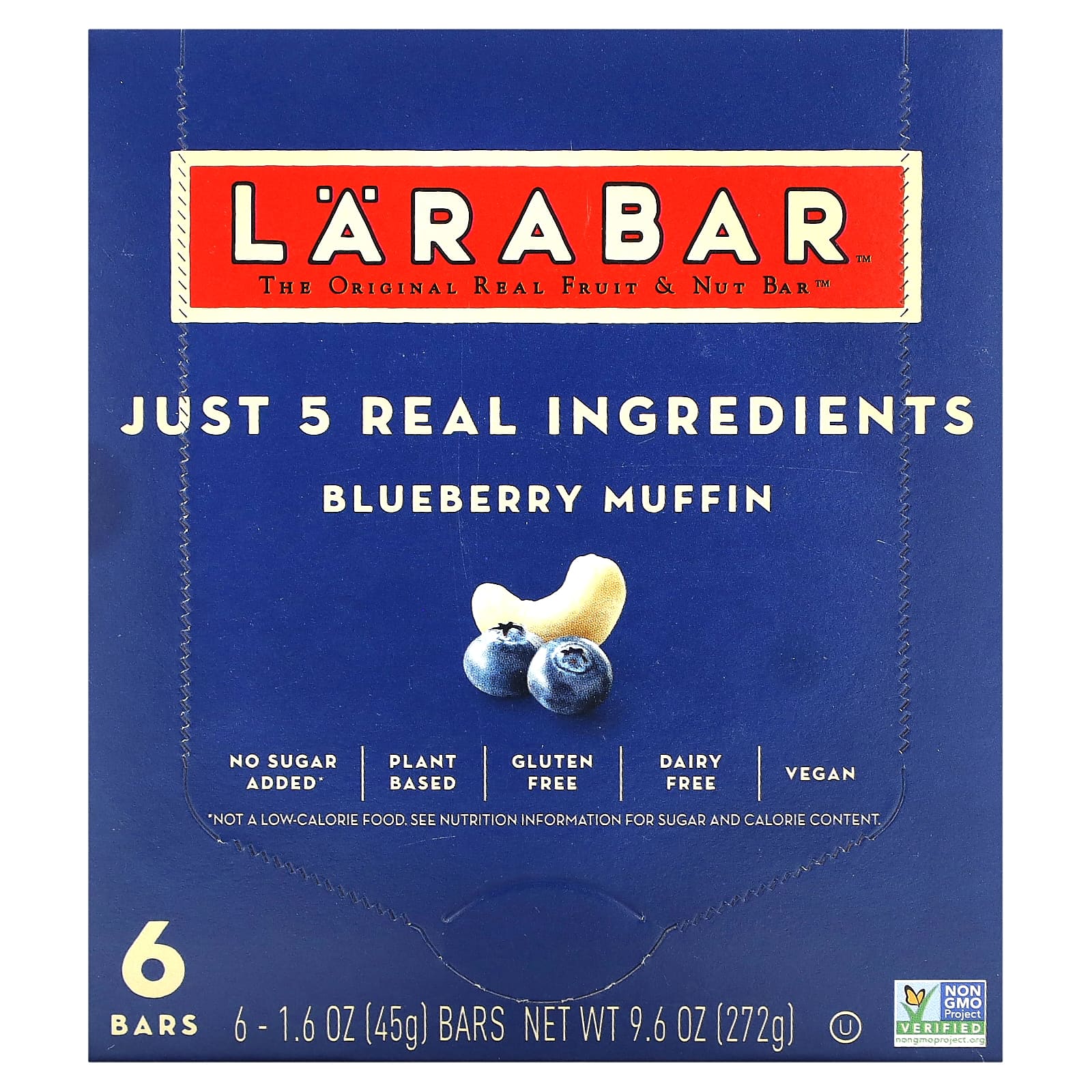Larabar, The Original Real Fruit & Nut Bar（オリジナル リアルフルーツ＆ナッツバー）、ブルーベリー