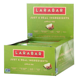 Larabar, The Original Fruit & Nut Food Bar, Tarte aux pommes, 16 barres, 45 g chacune