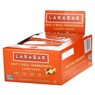 Larabar, The Original Fruit & Nut Food Bar, Cashew Cookie, Energieriegel, Cashew-Cookie, 16 Riegel, je 48 g (1.7 oz.)