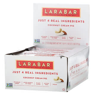 Larabar, The Original Fruit & Nut Food Bar, Pastel de crema de coco, 16 barras, 48 g (1,7 oz) cada una