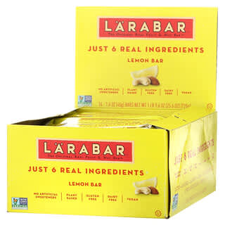 Larabar, Barre aux fruits et aux noix The Original, Barre au citron, 16 barres, 45 g chacune