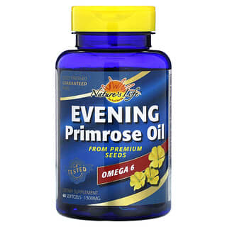 Nature's Life, Evening Primrose Oil, 1300 mg, ソフトジェル60粒