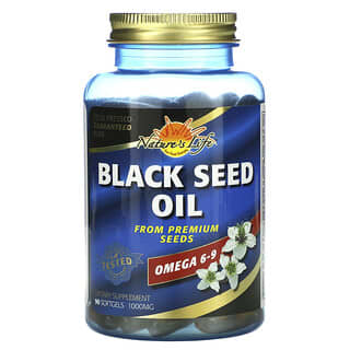 Nature's Life, Aceite de semilla de negro, 1000 mg, 90 cápsulas blandas