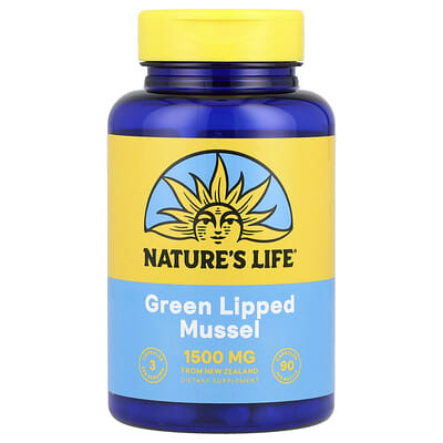 Nature's Life, Green-Lipped Mussels, 90 Capsules (500 mg per capsule)