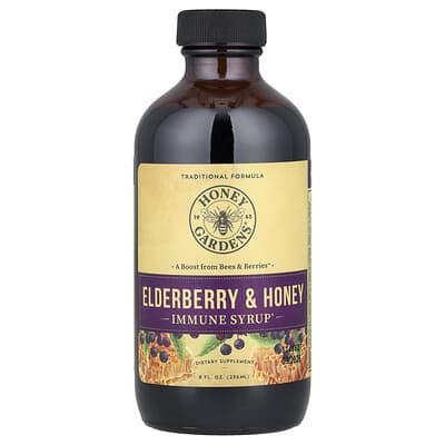 Zand, Immune Help Syrup, Elderberry & Honey Flavor, 8 fl oz (236 ml)