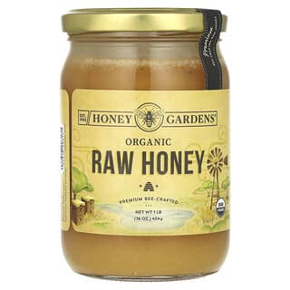 Honey Gardens, Miel cruda orgánica, 454 g (16 oz)