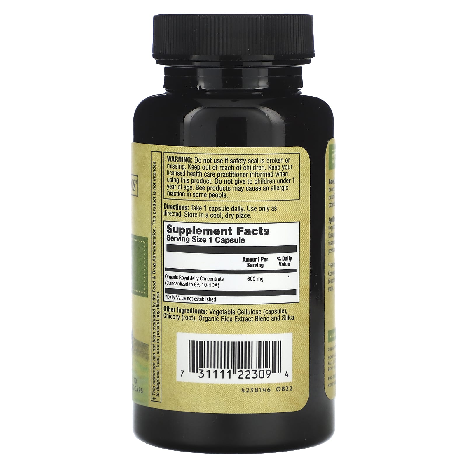 Honey Gardens, Ultra Potency, Gelée Royale, 2.000 mg, 30 pflanzliche Kapseln