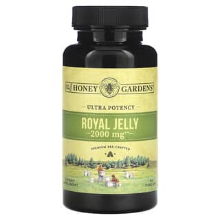 Honey Gardens, Ultra Potency, маточне молочко, 2000 мг, 30 рослинних капсул
