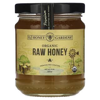 Honey Gardens, Miel cruda orgánica, 255 g (9 oz)