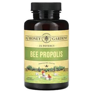 Honey Gardens, пчелиный прополис, двойная эффективность, 120 капсул