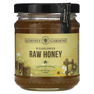 Honey Gardens, Miel cruda de flores silvestres, 255 g (9 oz)