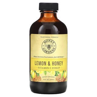 Honey Gardens, Sirop de vitamine C, Citron et miel, 237 ml