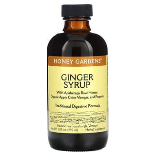 Honey Gardens, Jarabe de jengibre`` 240 ml (8 oz. Líq.)