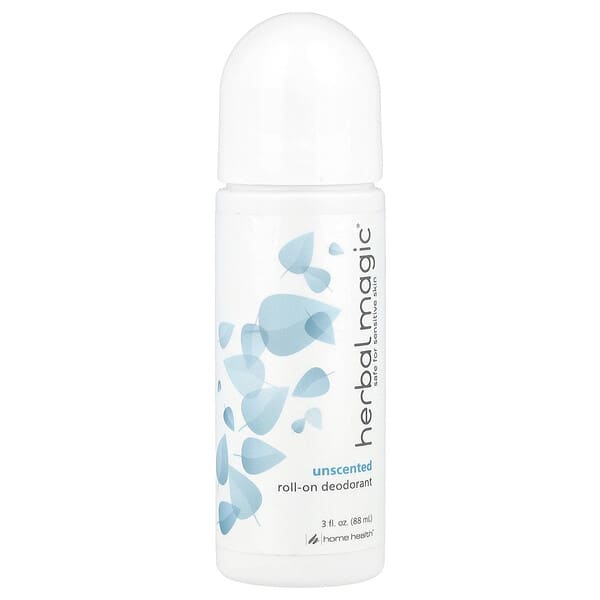 Home Health, Herbal Magic, Roll-On Deodorant, Unscented, 3 fl oz (88 ml)