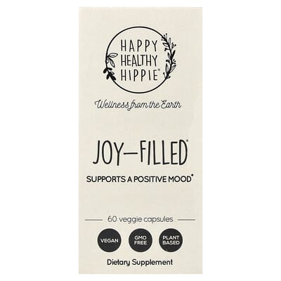 Happy Healthy Hippie, Joy-Filled, Supports a Positive Mood, 60 Veggie Capsules