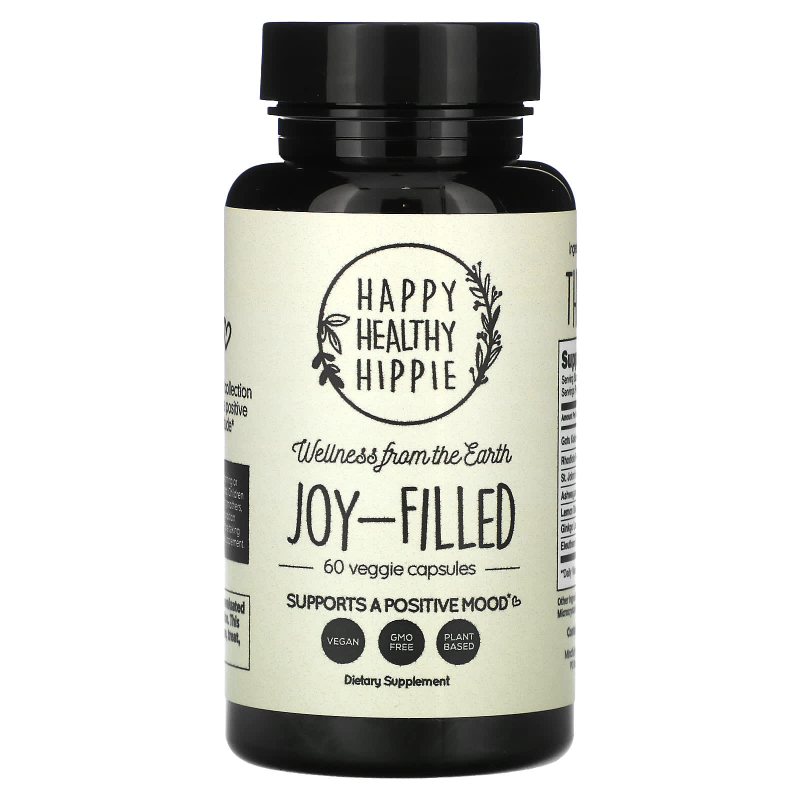 Happy Healthy Hippie, JoyFilled, Supports a Positive Mood, 60 Veggie Capsules