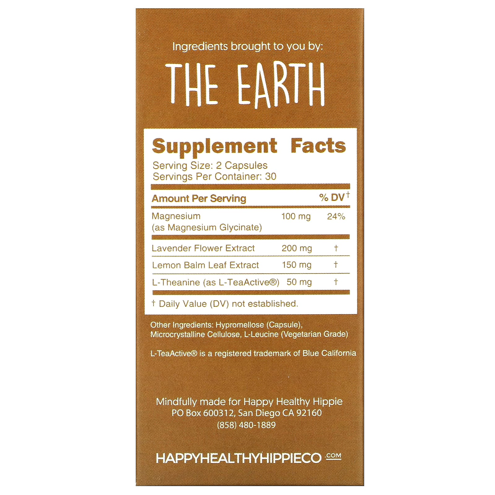 Happy Healthy Hippie, Be Grounded, 60 Capsules