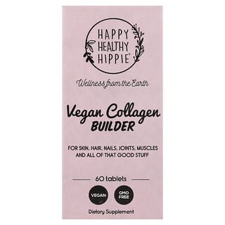 Happy Healthy Hippie, Constructor de colágeno vegano`` 60 comprimidos