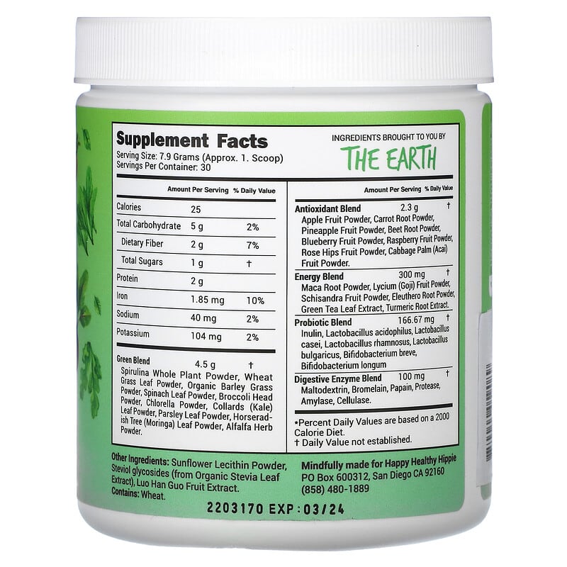 Bloom Nutrition Greens & Superfoods Powder, Berry (48 Servings