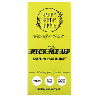 Happy Healthy Hippie, A Little Pick Me Up, koffeinfreie Energie, 60 pflanzliche Kapseln